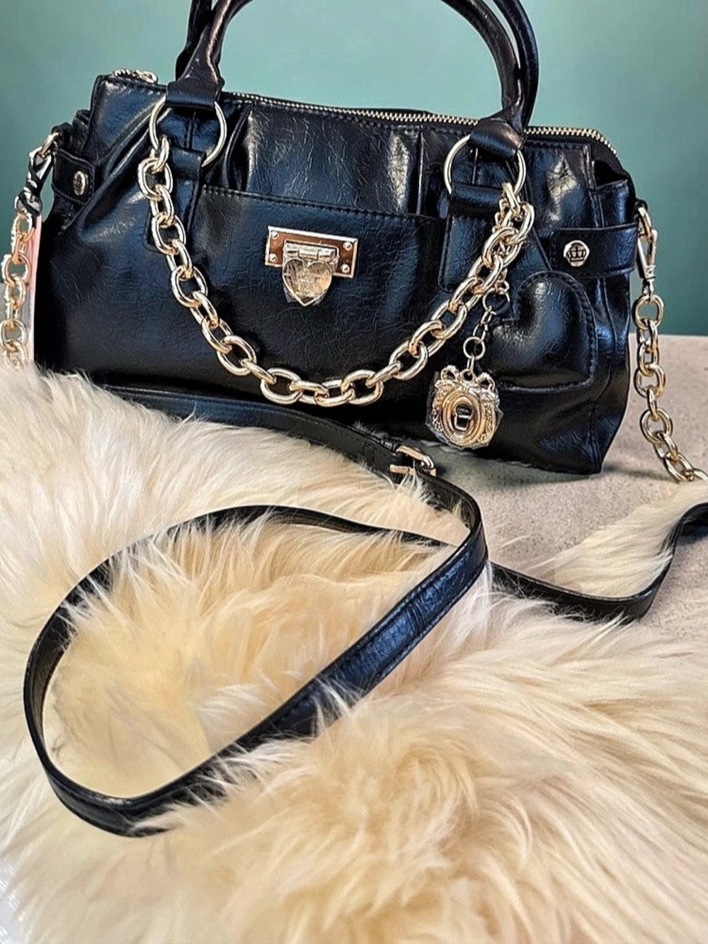 Juicy Couture Black Chain Shoulder Bag